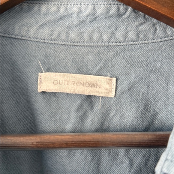 Outerknown Women’s Blue S.E.A Short sleeve Black button Utility Jumpsuit Small - Picture 6 of 13